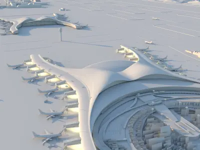 China International Airport - Chongqing 3D model