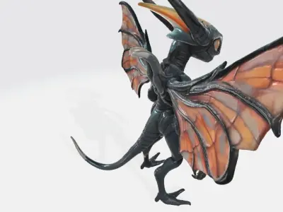 Flying alien 3D model