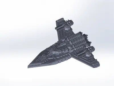 INTERPLANETARY SPACESHIP Free 3D model