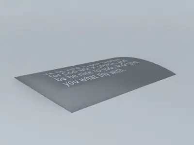 My Famous Quote  Free 3D model