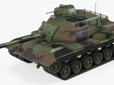 US Combat Tank M60A3 Patton 3D model
