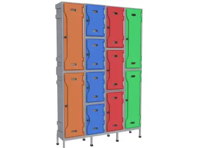 Locker 3D model purchase