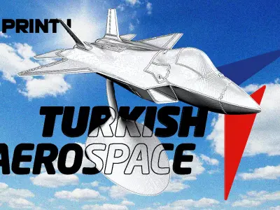 TUSAS Kaan Turkish Fighter 3D Print Model 3D print model