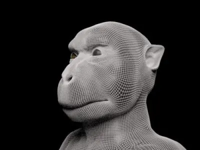 Japanese macaque monkey Free 3D model