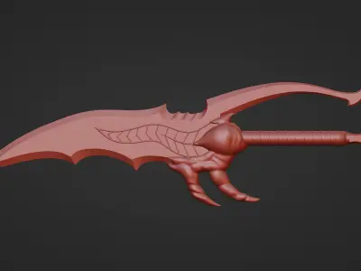Solo Leveling Dagger Kasaka Venom Fang Low-poly 3D model