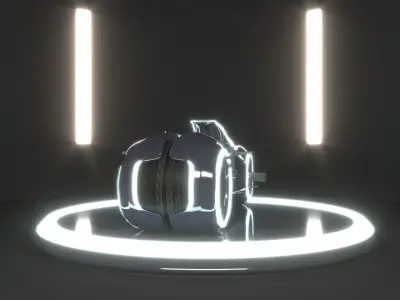 tron motorcycle 3D model