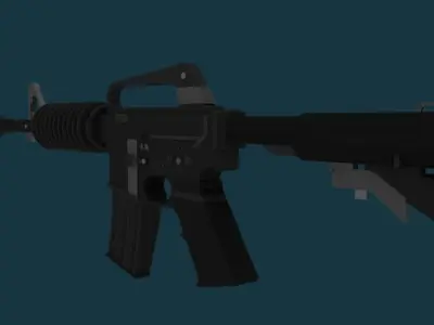 M4A1 Carbine Low-poly 3D model