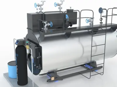 Industrial Boiler 3D model