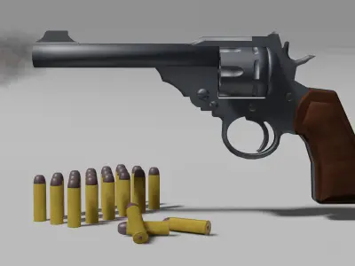 Revolver 3D model 15