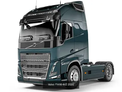 Modern truck set 1 3D Model Pack