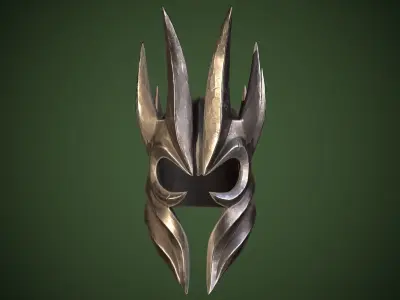 Undead Helm Low-poly 3D model