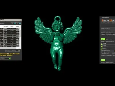 Praying baby angel M13 3D print model