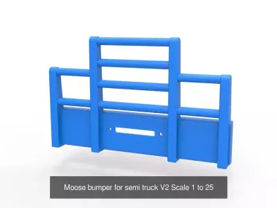 Moose bumpers Set for semi truck 3D Model Pack