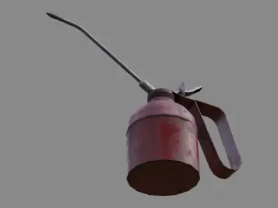 Oil Can 2 Low-poly 3D model