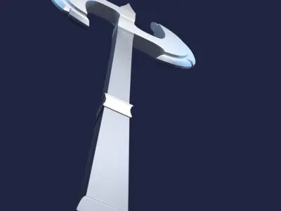 blade weapon Low-poly 3D model purchase