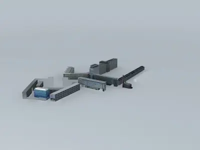 Rochdale, Kolenkit, Bos en Lommerplein, and environment. Amst... Free 3D model