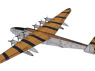 Latecoere 631 Low-poly 3D model purchase