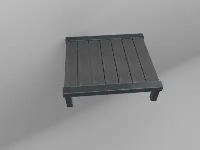 Old Table Free low-poly 3D model