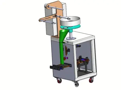 Volumetric Cup Filler Machine - Accurate Dry Product Filling 3D model