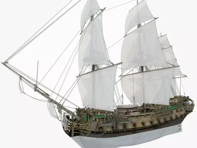 Eustathius Plakida Low-poly 3D model