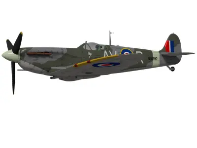 Supermarine Spitfire Mk-Vb 3D model
