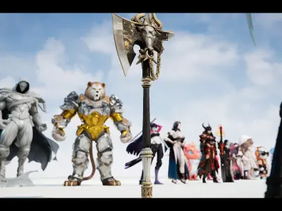 26 Stylized melee weapon assets 3D model