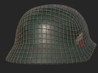 WW2 German Helmet kriegsmarine - Military Helmet 01 Low-poly 3D model