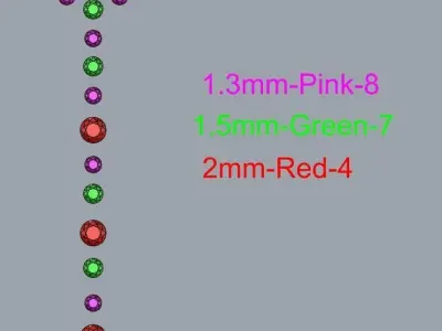 Dangling necklace center part 3D print model
