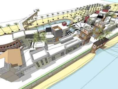 Sketchup Commercial Complex PP5 3D model