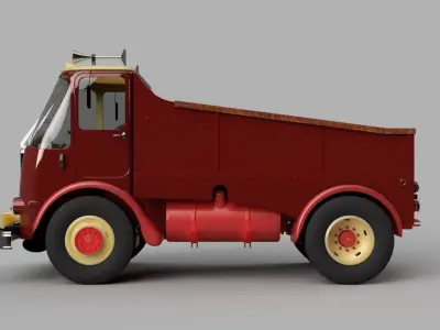Miniature classic lorry 3D print model