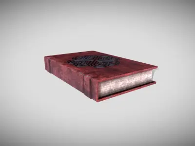 Celtic Medieval Book Low-poly 3D model