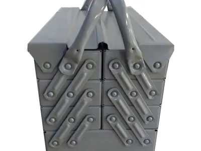3ds Max accordion toolbox Low-poly 3D model