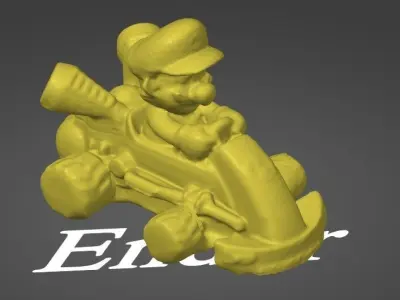 mario cart 3D print model