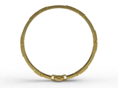 Antique Diamond Bracelet 3D print model