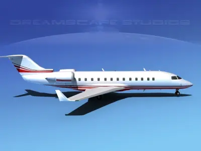 Bombardier Challenger 850 V08 3D model