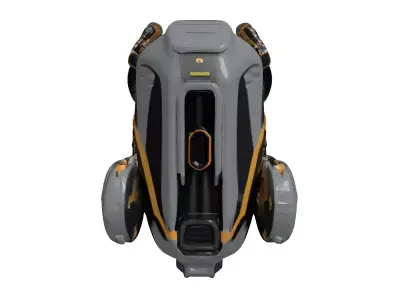 Futuristic Jetpack with Carbon Fiber Tanks 3D model