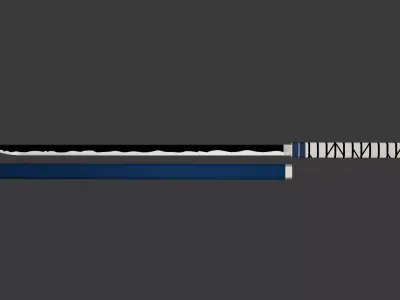Stylized Low Poly Katana Naruto Anime Style 3D model