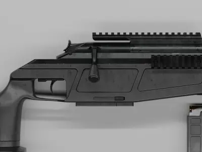 Blaser R93 Tactical 2 Low-poly 3D model