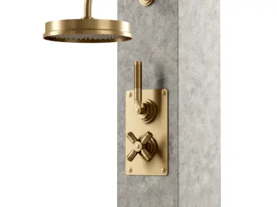 Landmark industrial urban shower by Samuel Heath  3D model