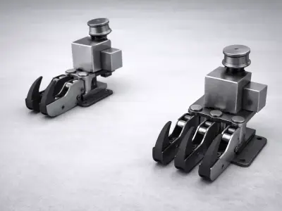 Quick Release Hook 3D model