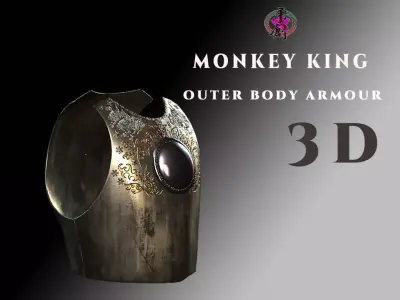 DT2 - Monkey King - Outer Body Armour Low-poly 3D model