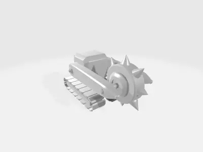 Spike Tank  Low-poly 3D model