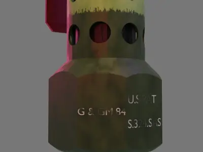 M84 Stun Grenade Low-poly 3D model
