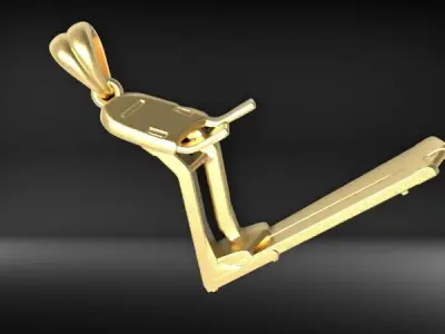 Treadmill Running  Pendant 3D print model purchase