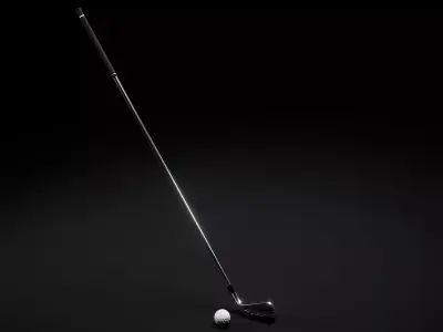Golf Club Ball Low-poly 3D model