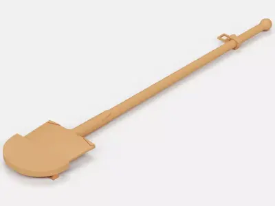 WW2 German panzer shovel Free 3D print model