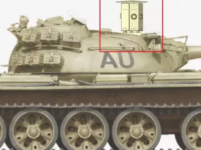 Syrian SARAB-1 Ikea Box for tank T55 1-35 and 1-48 resin 3D print model