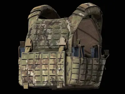 Shellback Tactical Rampage 2 0 Plate Carrier Low-poly 3D model
