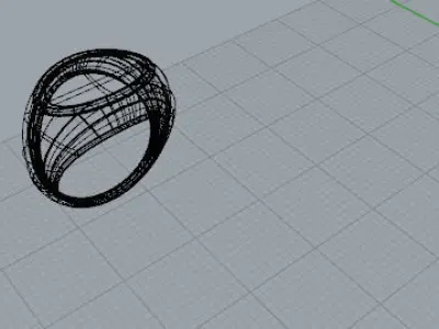 Anello linee madri Free 3D model purchase