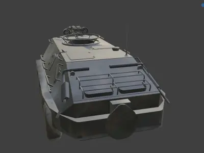 tank btr60 Low-poly 3D model